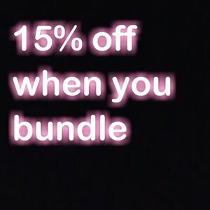 15% off when you bundle items